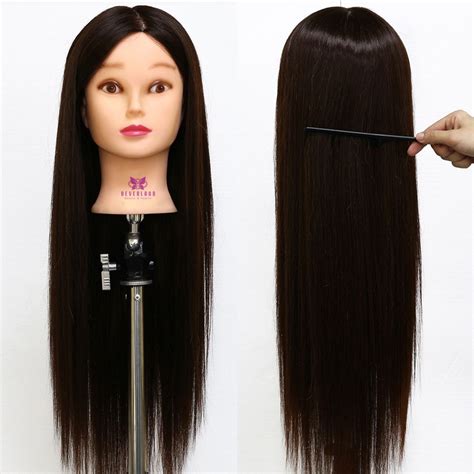 hair salon doll head|styling heads with real hair.